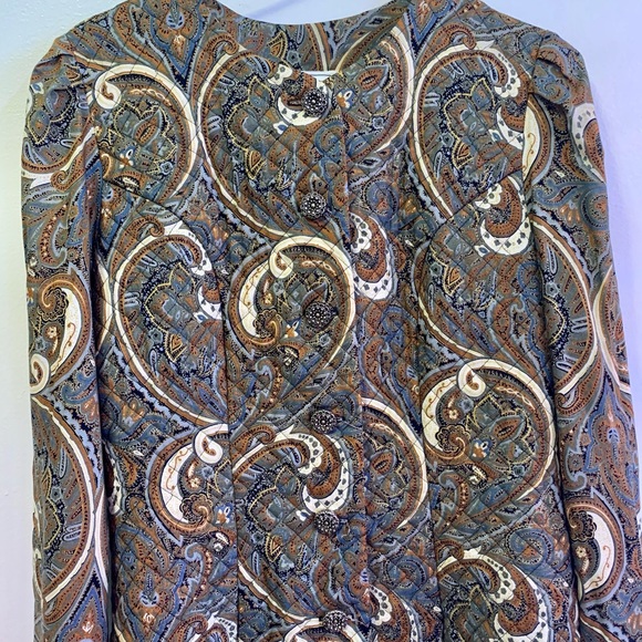 Vintage paisley suit/skirt set - Picture 7 of 14